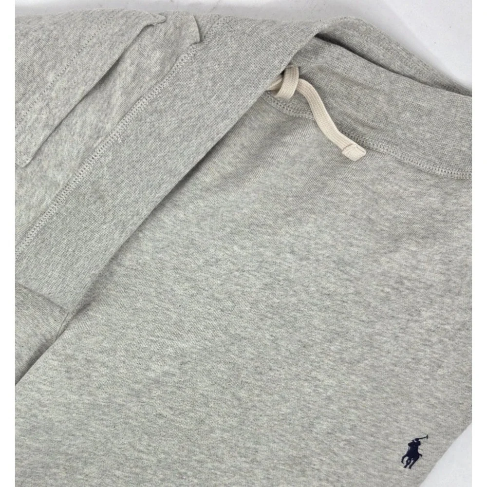 Polo Ralph Lauren Fleece Sweatpants Men XXL Gray Pony Logo Drawstring NWOT